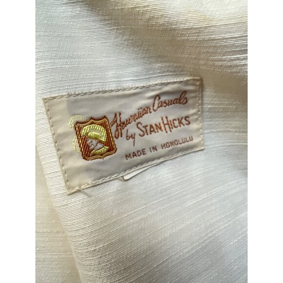 Hawaiian Casuals Stan Hicks Made in Honolulu Vintage 60's Raw Silk Floral shift - Picture 9 of 13